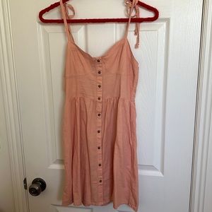 Aerie Coral corset mini dress. New with tags